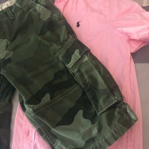 Boys polo shirt & gap shorts outfit